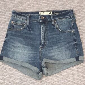 Garage Premium High Rise Blue Jean Shorts